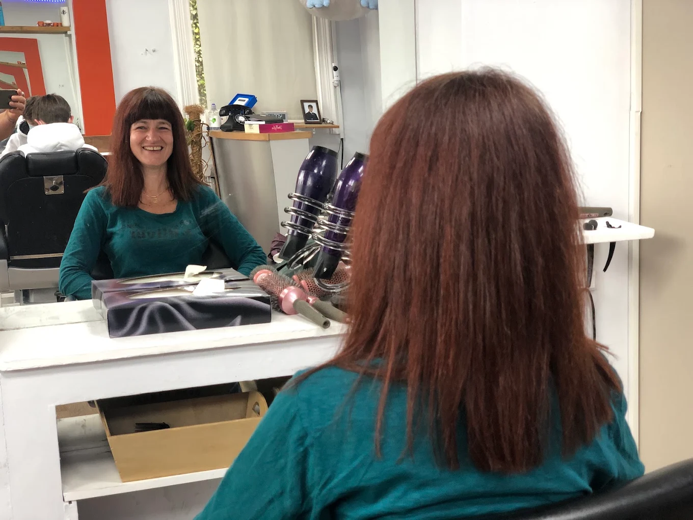 Keratin smoothing treatment at VIP Unisex Hair Salon