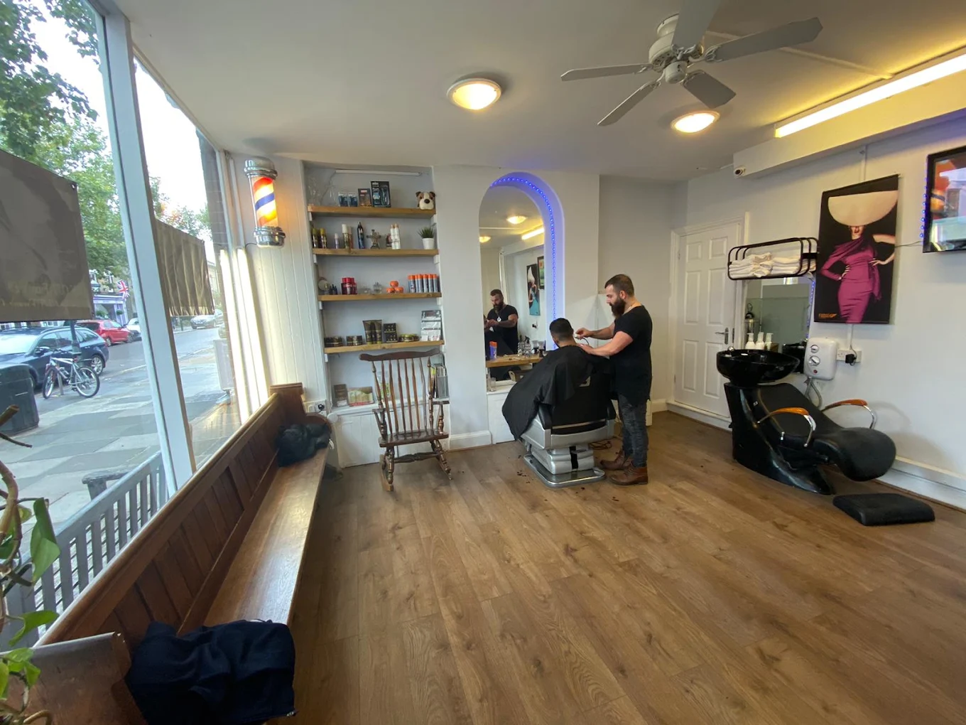 VIP Unisex Hair Salon styling chairs