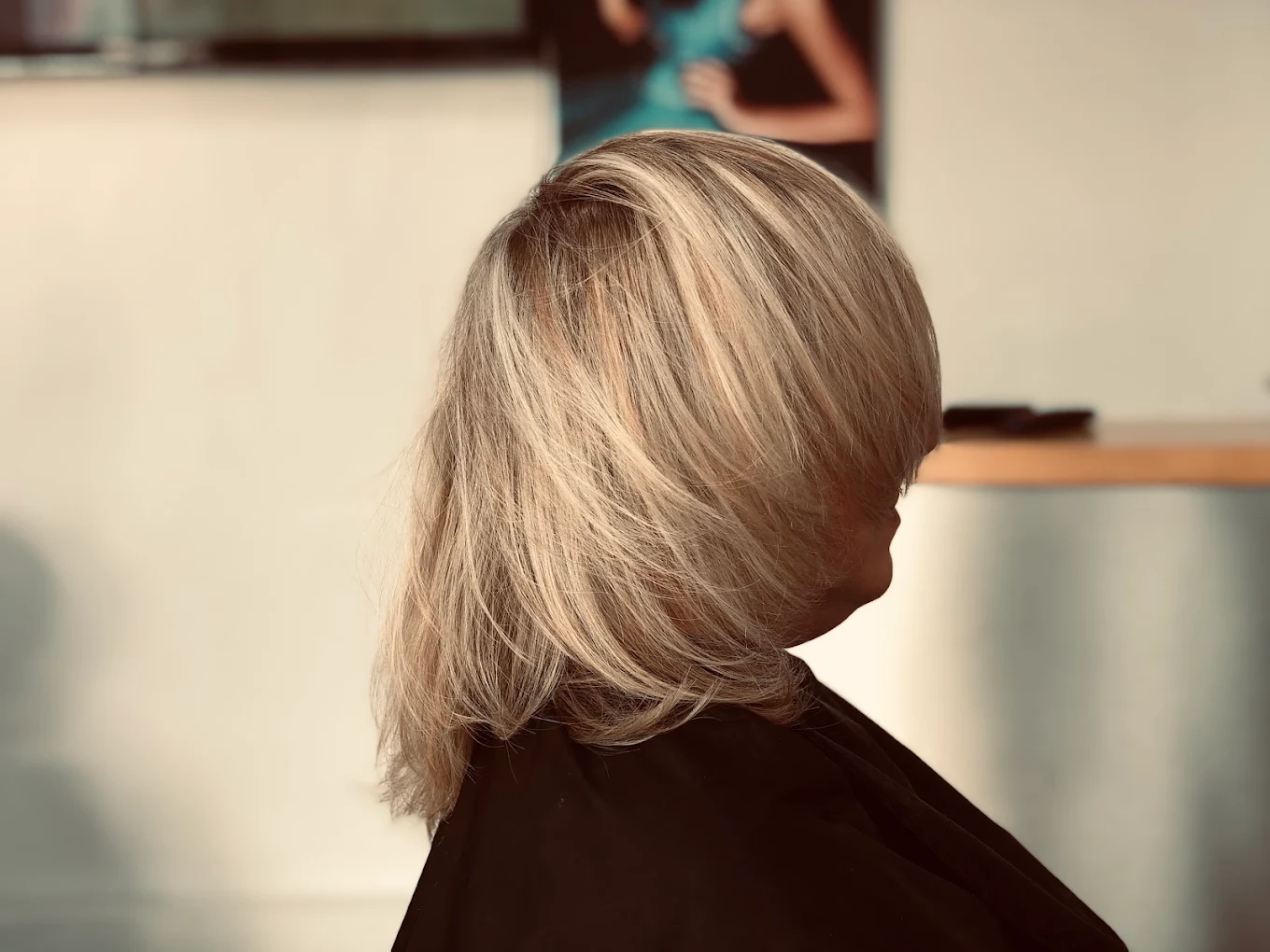 Hair colour and highlight station at VIP Unisex Hair Salon